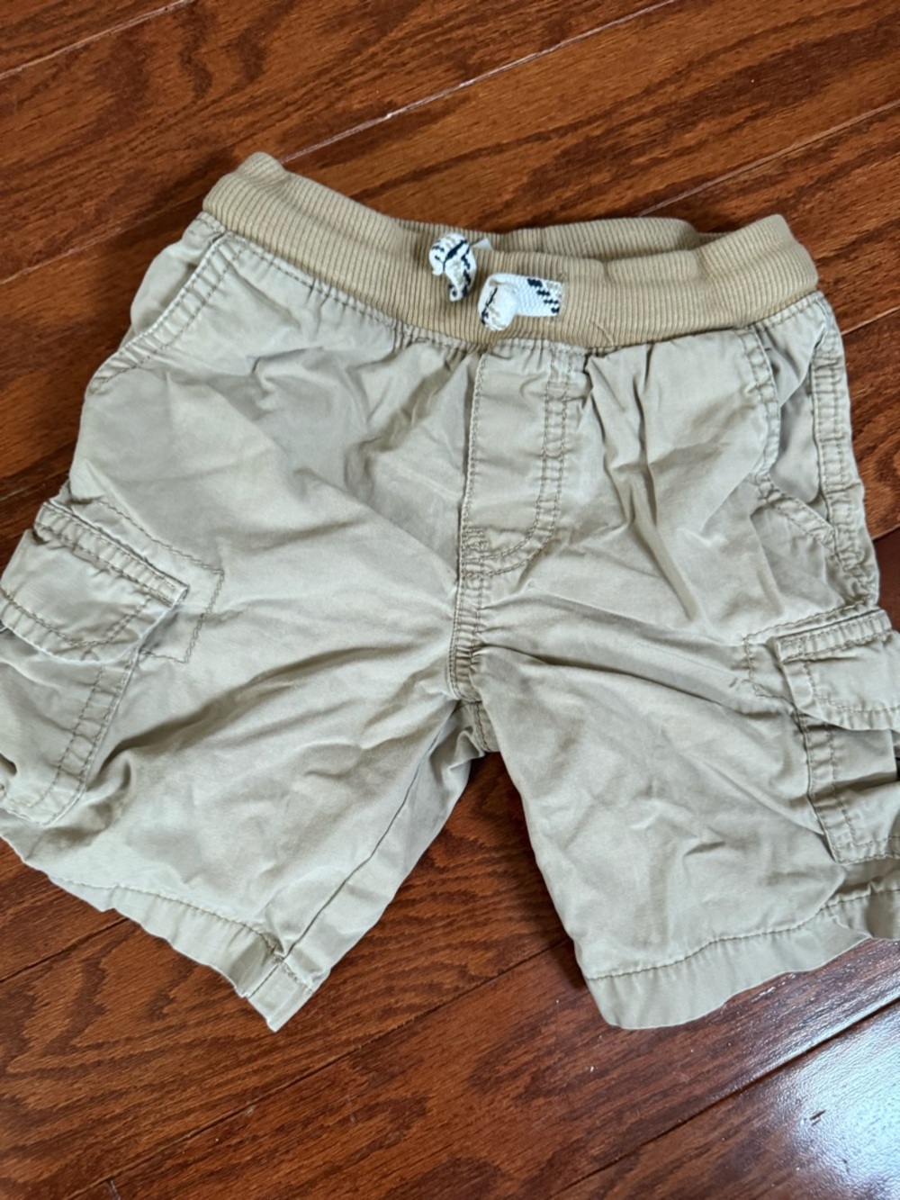 Carter's Boys Tan Cargo Shorts with Drawstring Waist